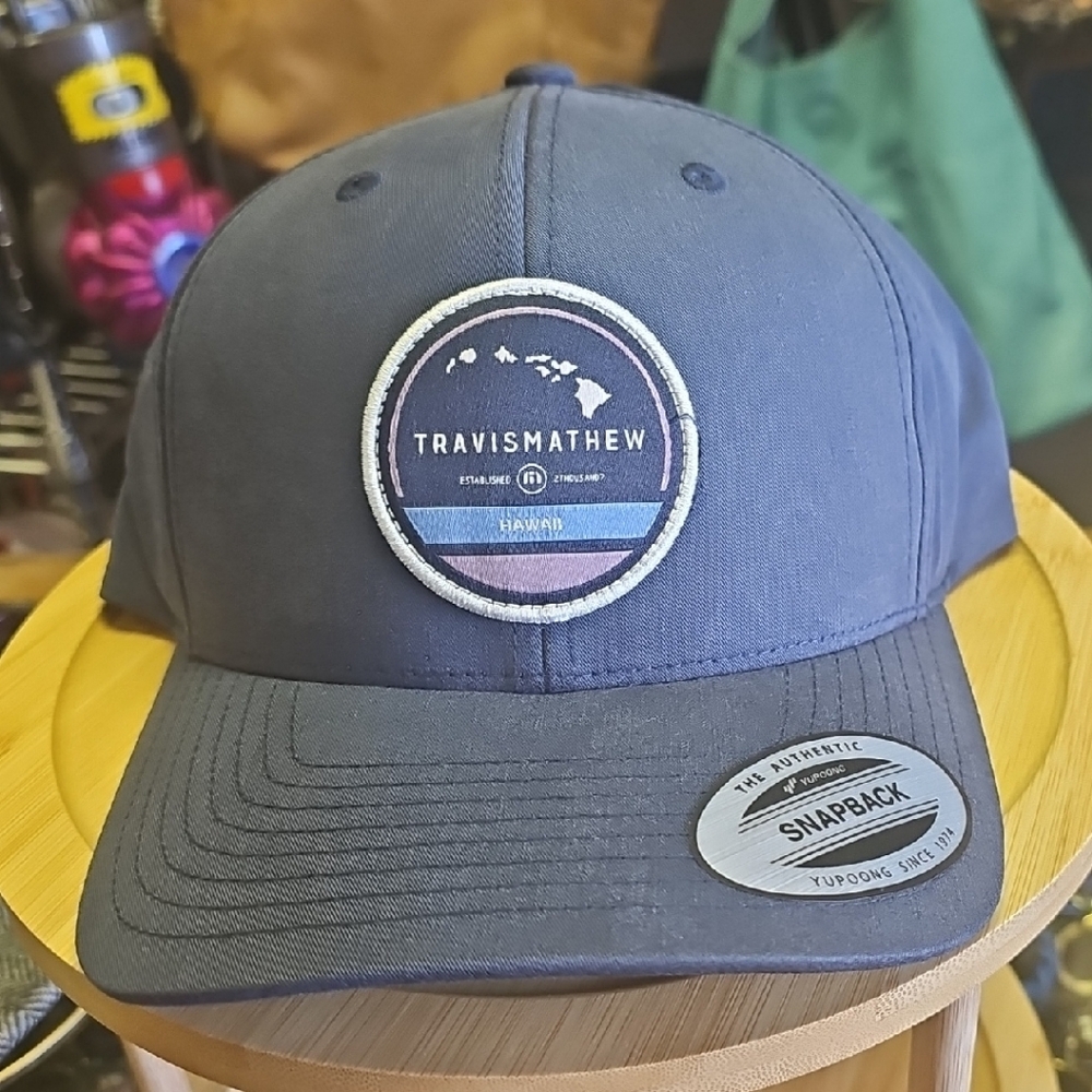 TravisMathew Navy Snapback Cap